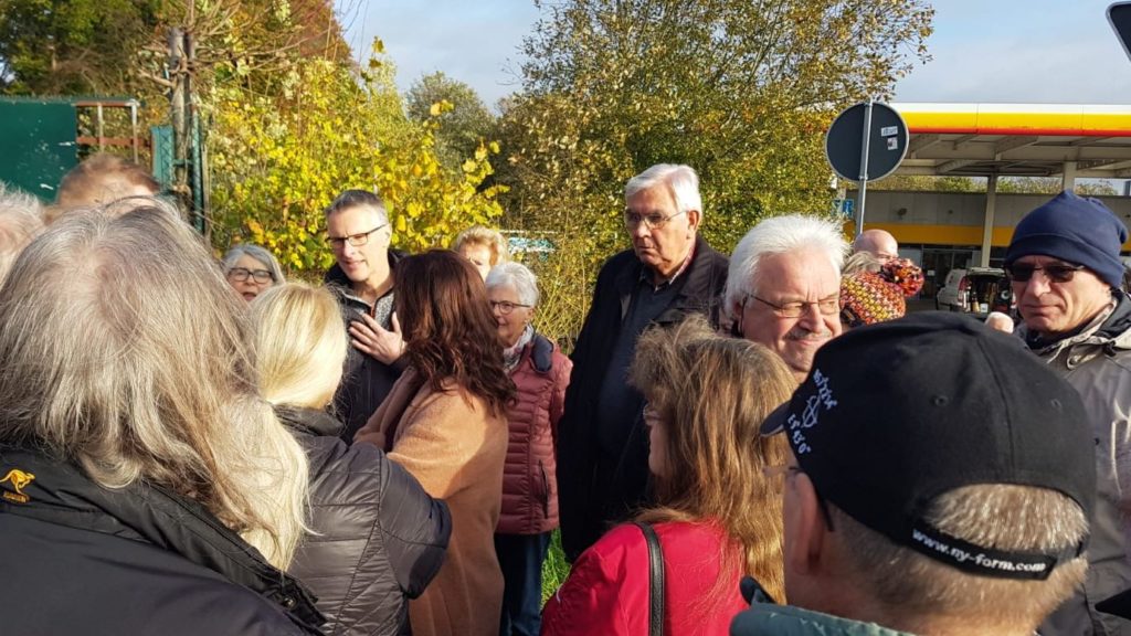 Landtagsabgeordnete Tülay Durdu besichtigt Baustelle an Autobahnbrücke in Wermelskirchen Hünger